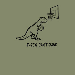 Свитшот хлопковый мужской T-REX CANT DUNK, цвет: авокадо — фото 2