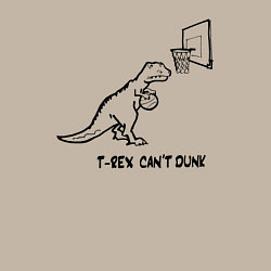 Свитшот хлопковый мужской T-REX CANT DUNK, цвет: миндальный — фото 2