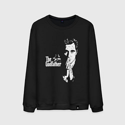 Свитшот хлопковый мужской Крёстный отец Logo, цвет: черный
