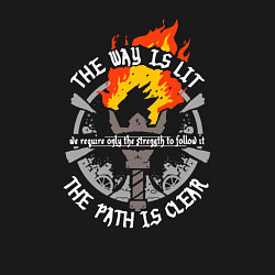 Свитшот хлопковый мужской Darkest Dungeon - the way is lit, цвет: черный — фото 2