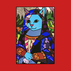 Свитшот хлопковый мужской Ромеро Бритто Mona Cat, цвет: красный — фото 2