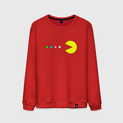 Свитшот хлопковый мужской Pac - man Для пары, цвет: красный