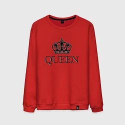 Свитшот хлопковый мужской QUEEN ПАРНЫЕ Королева, цвет: красный