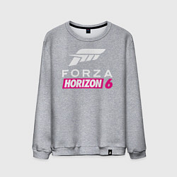 Свитшот хлопковый мужской Forza Horizon 6 logo, цвет: меланж