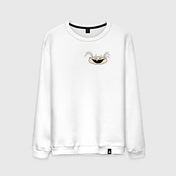 Свитшот хлопковый мужской Логотип Масяня, цвет: белый