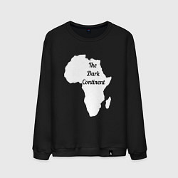 Свитшот хлопковый мужской The Dark Continent Африка, цвет: черный