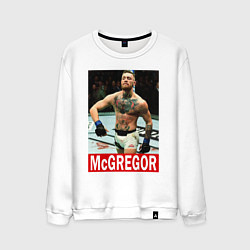 Свитшот хлопковый мужской Конор МакГрегор McGregor, цвет: белый