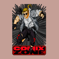 Свитшот хлопковый мужской Sketch jump, цвет: пыльно-розовый — фото 2