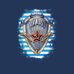 Свитшот хлопковый мужской Тельняшка ВДВ - Никто кроме Нас, цвет: тёмно-синий — фото 2