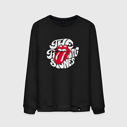 Свитшот хлопковый мужской Rolling Stones, Роллинг Стоунз, цвет: черный