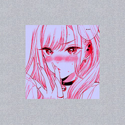 Свитшот хлопковый мужской Марин Китагава, цвет: меланж — фото 2