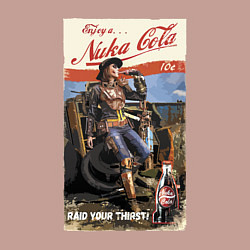 Свитшот хлопковый мужской Nuka Cola - raid your first!, цвет: пыльно-розовый — фото 2