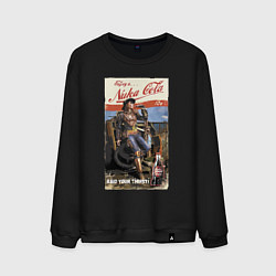 Свитшот хлопковый мужской Nuka Cola - raid your first!, цвет: черный