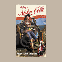 Свитшот хлопковый мужской Nuka Cola - raid your first!, цвет: миндальный — фото 2
