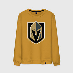 Свитшот хлопковый мужской Vegas Golden Knights , Вегас Голден Найтс, цвет: горчичный