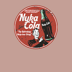 Свитшот хлопковый мужской Nuka Cola Ice Cold Retro, цвет: пыльно-розовый — фото 2