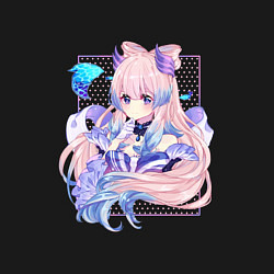 Свитшот хлопковый мужской Задумчивая Кокоми, цвет: черный — фото 2