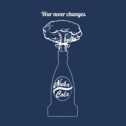 Свитшот хлопковый мужской Война - это зло! Fallout, цвет: тёмно-синий — фото 2