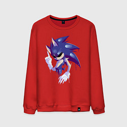 Свитшот хлопковый мужской Sonic Exe Sketch, цвет: красный