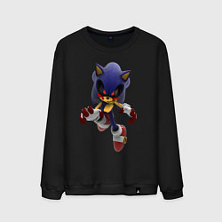 Свитшот хлопковый мужской Sonic Exe Hedgehog, цвет: черный