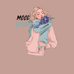 Свитшот хлопковый мужской Girl Spring Mood, цвет: пыльно-розовый — фото 2