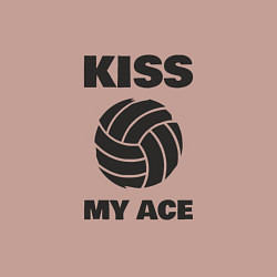 Свитшот хлопковый мужской Volleyball - Kiss My Ace, цвет: пыльно-розовый — фото 2