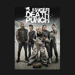 Свитшот хлопковый мужской Five Finger Death Punch!, цвет: черный — фото 2