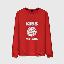 Свитшот хлопковый мужской Kiss - My Ace, цвет: красный