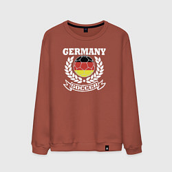 Свитшот хлопковый мужской Футбол Германия, цвет: кирпичный