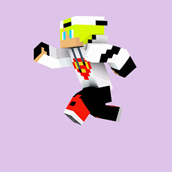 Свитшот хлопковый мужской Minecraft Video game!, цвет: лаванда — фото 2