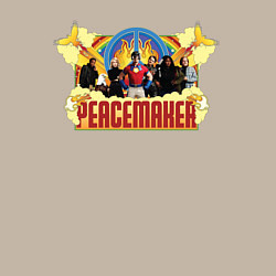 Свитшот хлопковый мужской Peacemaker Все персонажи, цвет: миндальный — фото 2