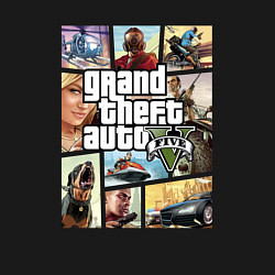 Свитшот хлопковый мужской GTA V Logos, цвет: черный — фото 2
