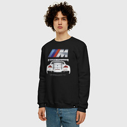 Свитшот хлопковый мужской BMW Power Motorsport, цвет: черный — фото 2