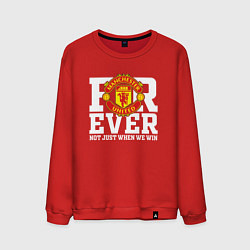 Свитшот хлопковый мужской Manchester United FOREVER NOT JUST WHEN WE WIN, цвет: красный