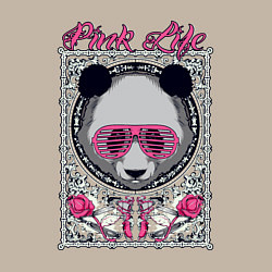 Свитшот хлопковый мужской Розовая пандочка, цвет: миндальный — фото 2