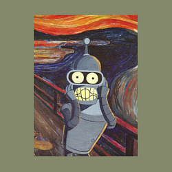 Свитшот хлопковый мужской БЕНДЕР КРИК BENDER, цвет: авокадо — фото 2