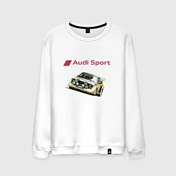 Свитшот хлопковый мужской Audi Racing team Power, цвет: белый