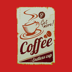 Свитшот хлопковый мужской Coffee Cup Retro, цвет: красный — фото 2