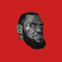 Свитшот хлопковый мужской Angry LeBron, цвет: красный — фото 2