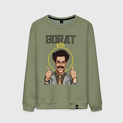 Свитшот хлопковый мужской Sacha, цвет: авокадо