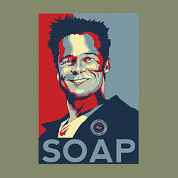 Свитшот хлопковый мужской Soаp club, цвет: авокадо — фото 2