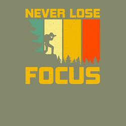 Свитшот хлопковый мужской Никогда не теряйте фокус, цвет: авокадо — фото 2