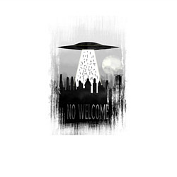 Свитшот хлопковый мужской No Welcome, цвет: белый — фото 2