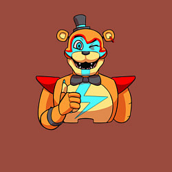Свитшот хлопковый мужской Five Nights at Freddys: Security Breach - Глэмрок, цвет: кирпичный — фото 2