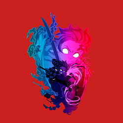 Свитшот хлопковый мужской Танджиро Камадо в ярости Клинок рассекающий демоно, цвет: красный — фото 2