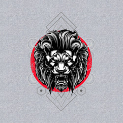 Свитшот хлопковый мужской ЛЕВ ЗВЕРЬ, цвет: меланж — фото 2