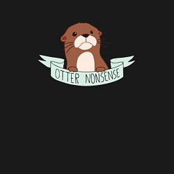 Свитшот хлопковый мужской Otter nonsense, цвет: черный — фото 2