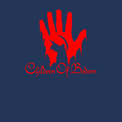Свитшот хлопковый мужской Children of bodom metal, цвет: тёмно-синий — фото 2