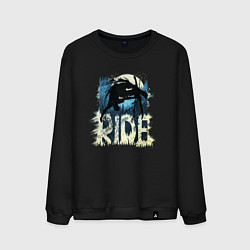 Свитшот хлопковый мужской Ride Ski, цвет: черный
