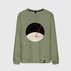 Свитшот хлопковый мужской Евангелион нового поколения, цвет: авокадо
